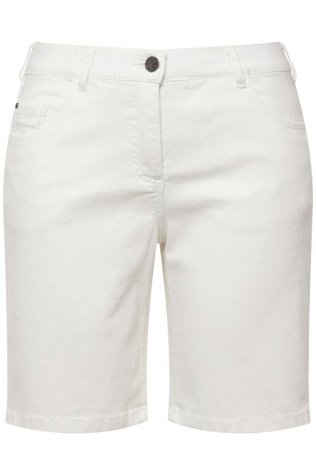 Ulla Popken Bermudas Jeansbermuda Mandy 5-Pocket-Form Komfortbund – Bild 2 von 5