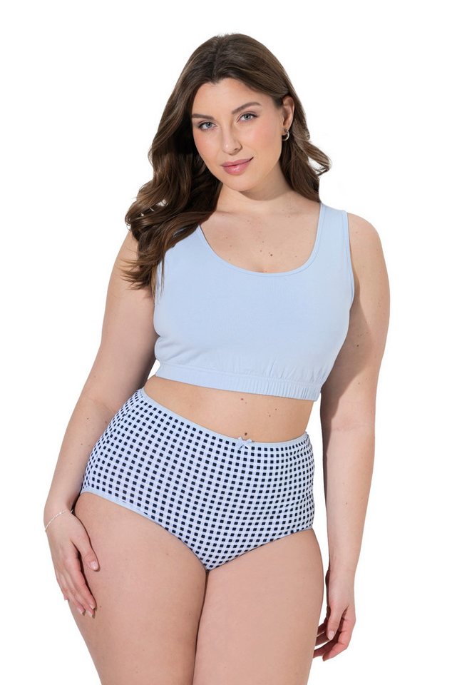 Ulla Popken Bustier Bustiers 2er-Pack Herzen/uni – Bild 2 von 4