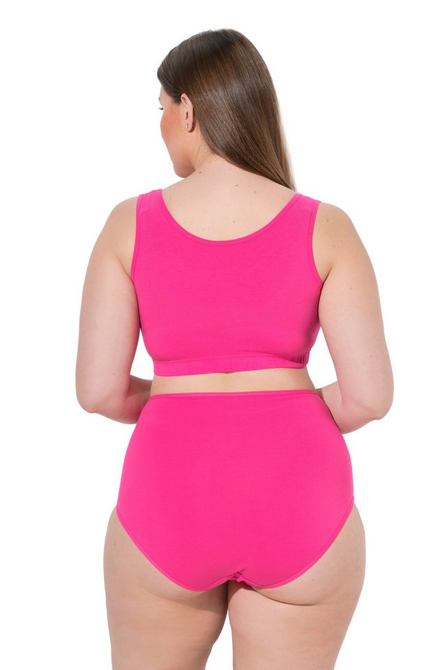 Ulla Popken Bustier Bustiers 2er-Pack Ringel/einfarbig Rundhals – Bild 3 von 4