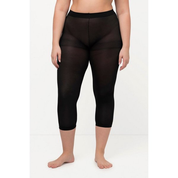Ulla Popken Feinstrumpfhose Strumpf-Capri blickdicht Oberschenkel-Schutz