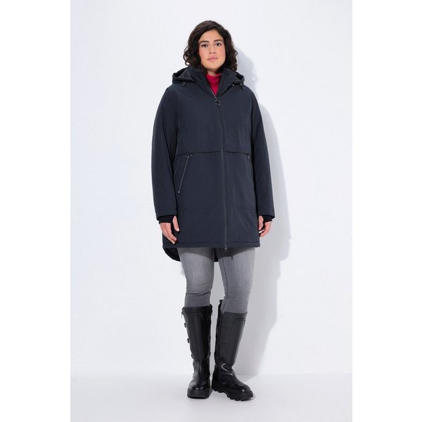 Ulla Popken Funktionsjacke HYPRAR Funktions-Mantel wasserdicht Kapuze