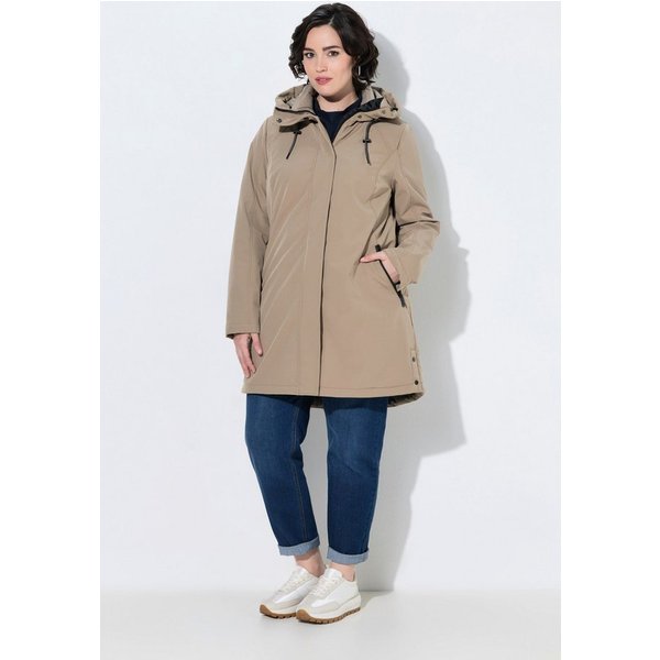 Ulla Popken Funktionsjacke HYPRAR Funktionsjacke wasserabweisend Kapuze