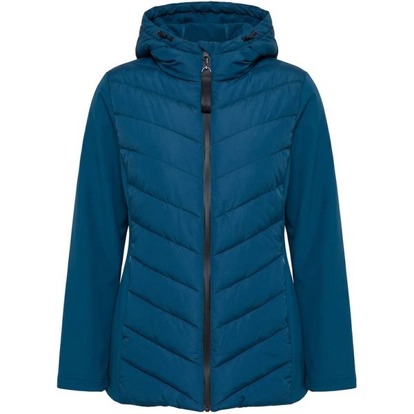Ulla Popken Funktionsjacke HYPRAR Hybrid-Jacke Materialmix wasserabweisend
