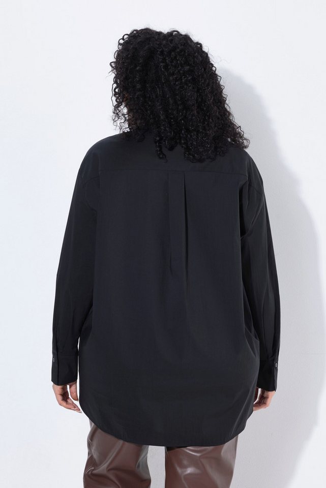 Ulla Popken Hemdbluse Hemdbluse oversized Hemdkragen Langarm – Bild 3 von 4