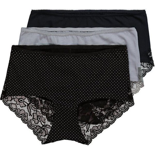 Ulla Popken Hipster Hipster 3er-Pack Spitzen-Einsatz