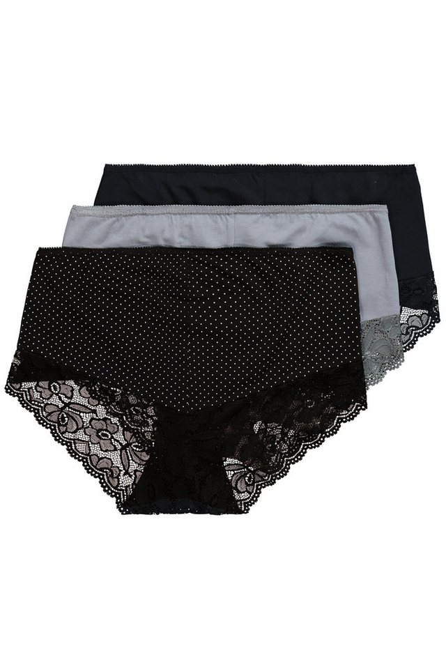 Ulla Popken Hipster Hipster 3er-Pack Spitzen-Einsatz – Bild 2 von 3