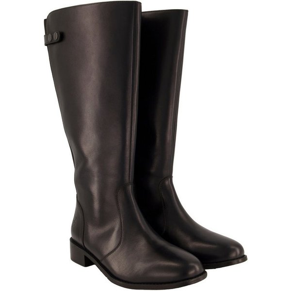 Ulla Popken Lederstiefel XL-Schaft Elastikeinsatz Weite H Stiefel