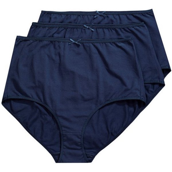 Ulla Popken Maxislip Maxislips 3er-Pack einfarbig