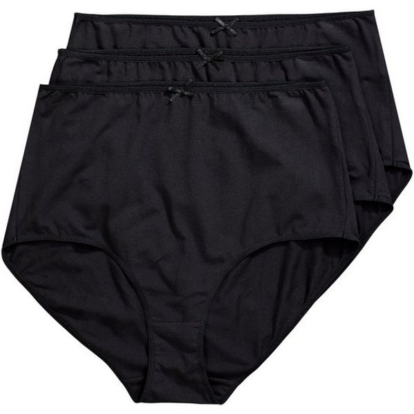 Ulla Popken Maxislip Maxislips 3er-Pack einfarbig