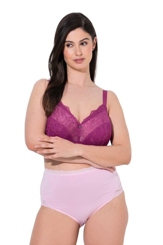 Ulla Popken Maxislip Maxislips 3er-Pack High Waist Spitze OEKO-TEX – Bild 2 von 4