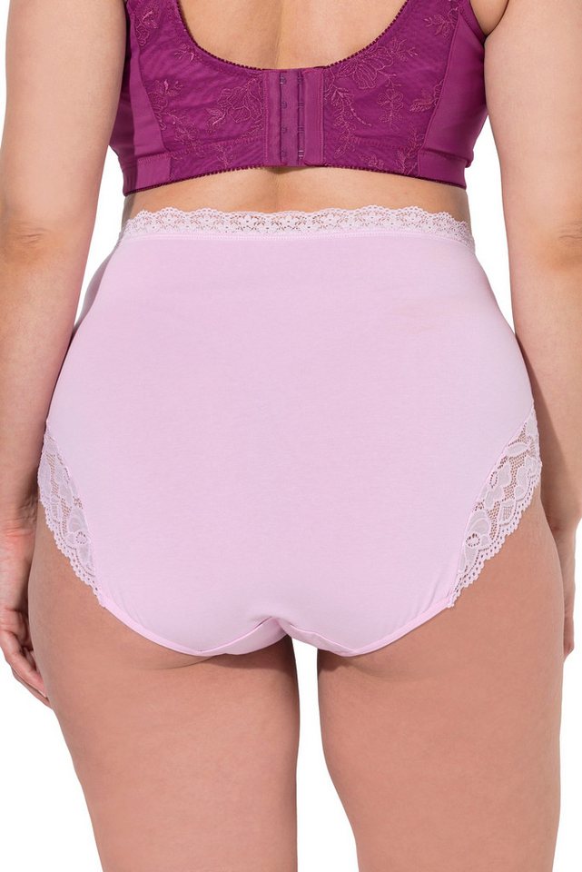 Ulla Popken Maxislip Maxislips 3er-Pack High Waist Spitze OEKO-TEX – Bild 3 von 4