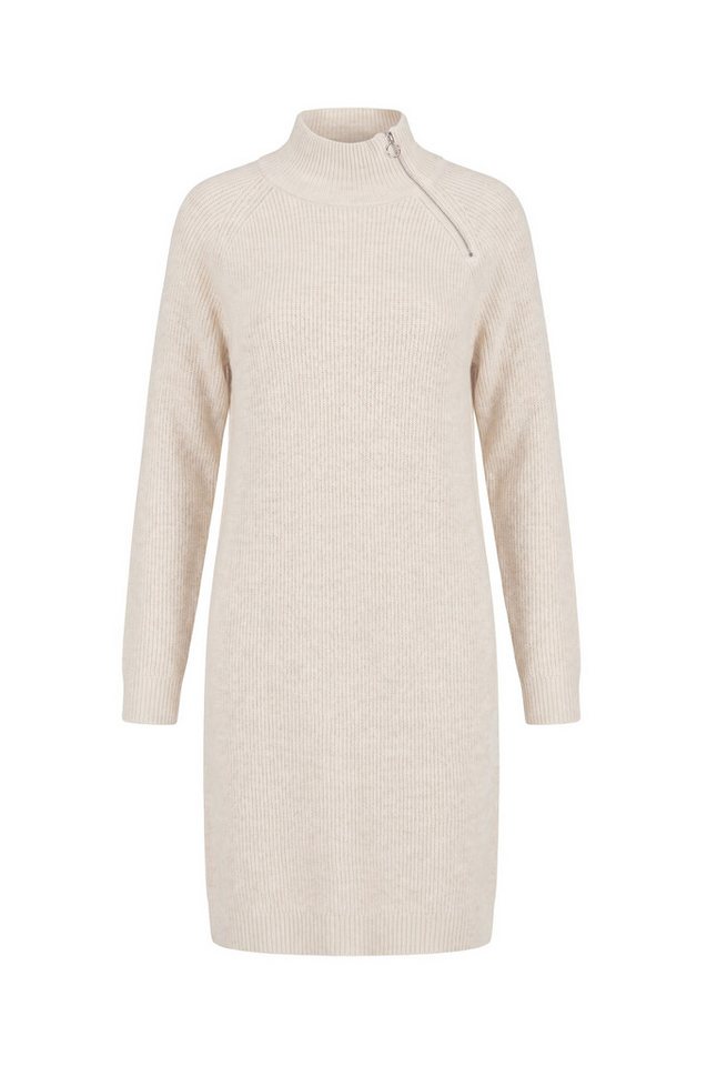 Ulla Popken Midikleid Strickkleid Ripp-Einsätze Troyerkragen Langarm – Bild 2 von 4