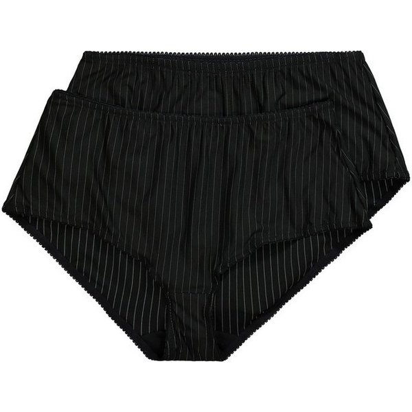 Ulla Popken Midislip Midislips 2er-Pack Nadelstreifen (2-St) Bestseller