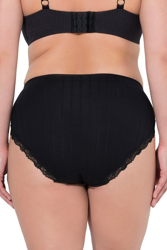 Ulla Popken Midislip Midislips 4er-Pack Ajourjersey Spitze – Bild 3 von 4