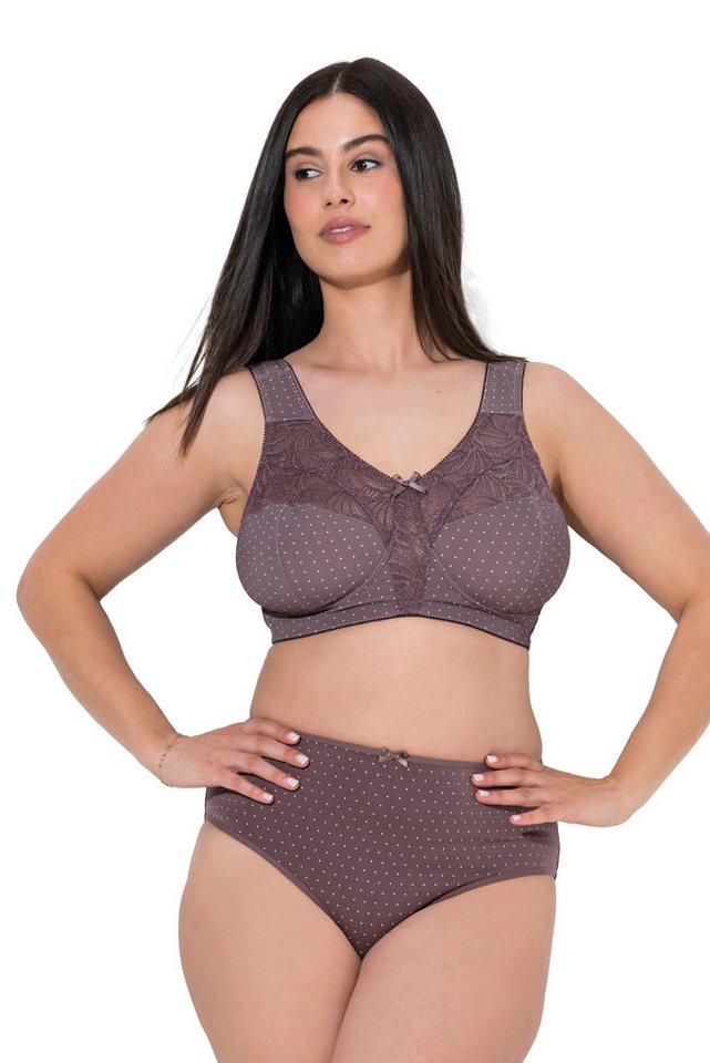 Ulla Popken Midislip Midislips 5er-Pack Punkte/einfarbig – Bild 2 von 4