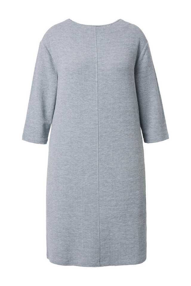 Ulla Popken Minikleid Strickkleid Struktur U-Boot-Ausschnitt 3/4-Arm – Bild 2 von 4