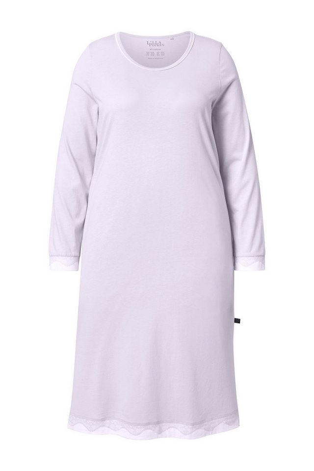 Ulla Popken Nachthemd Nachthemd Spitze oversized Rundhals Langarm – Bild 2 von 4