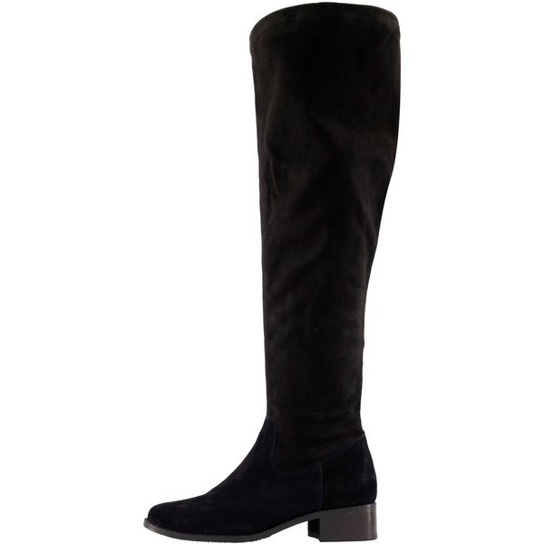 Ulla Popken Overknee-Stiefel Bindeband Reißverschluss Weite H Stiefel