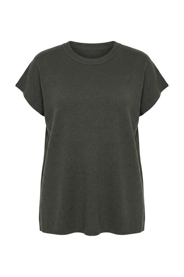 Ulla Popken Pullunder Pullunder Oversized Stehkragen ärmellos – Bild 2 von 4