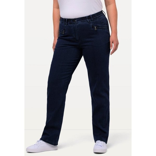 Ulla Popken Regular-fit-Jeans Jeans Mony konisches Bein Reißverschlusstaschen Bestseller