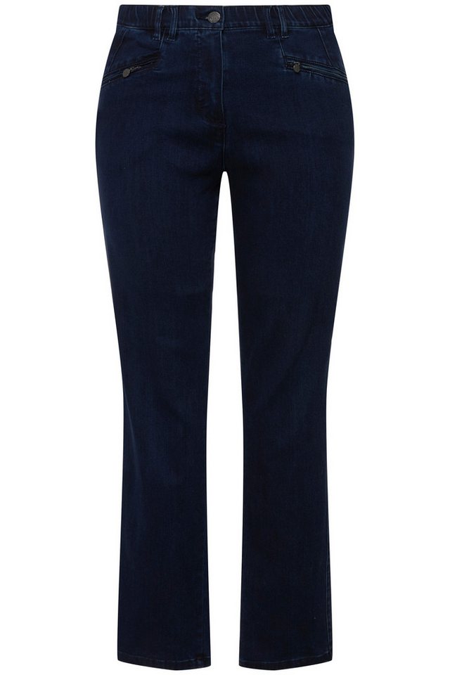 Ulla Popken Regular-fit-Jeans Jeans Mony konisches Bein Reißverschlusstaschen Bestseller – Bild 2 von 5