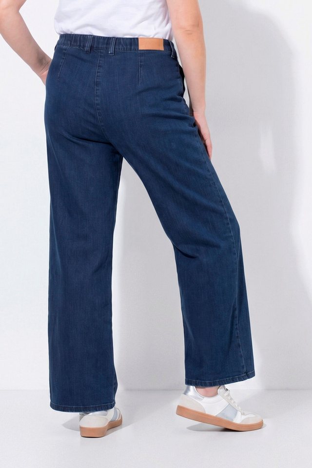 Ulla Popken Regular-fit-Jeans Jeans Mony weites Bein Reißverschlusstaschen Bestseller – Bild 3 von 4