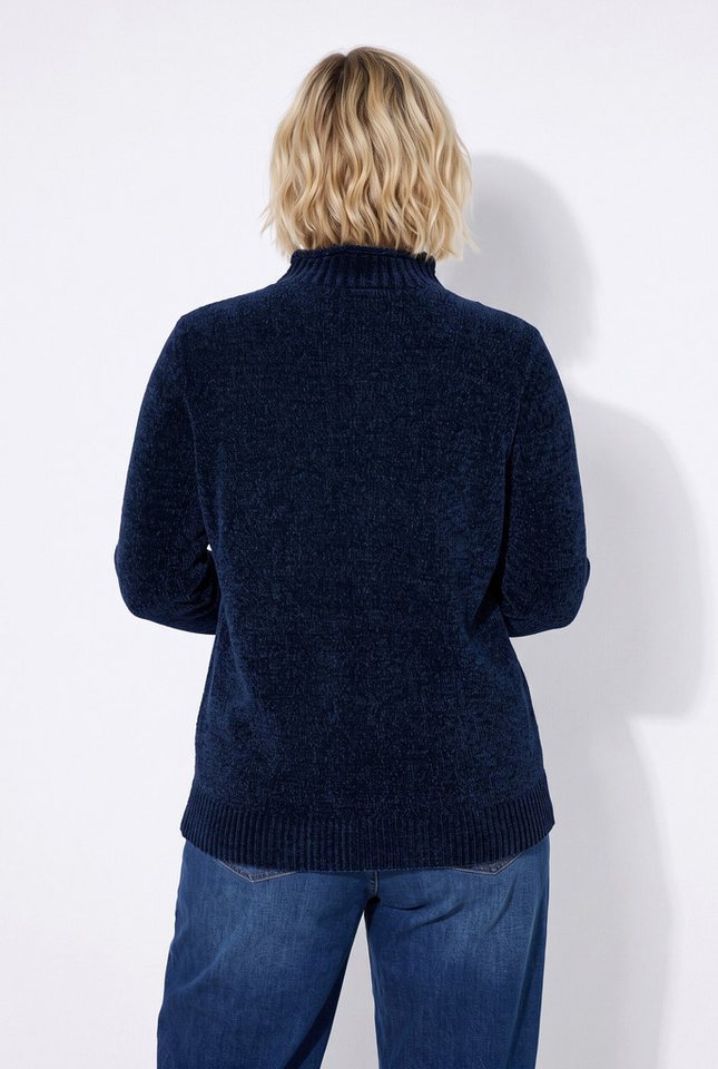Ulla Popken Rollkragenpullover Pullover Chenille Rollkragen Langarm – Bild 3 von 4