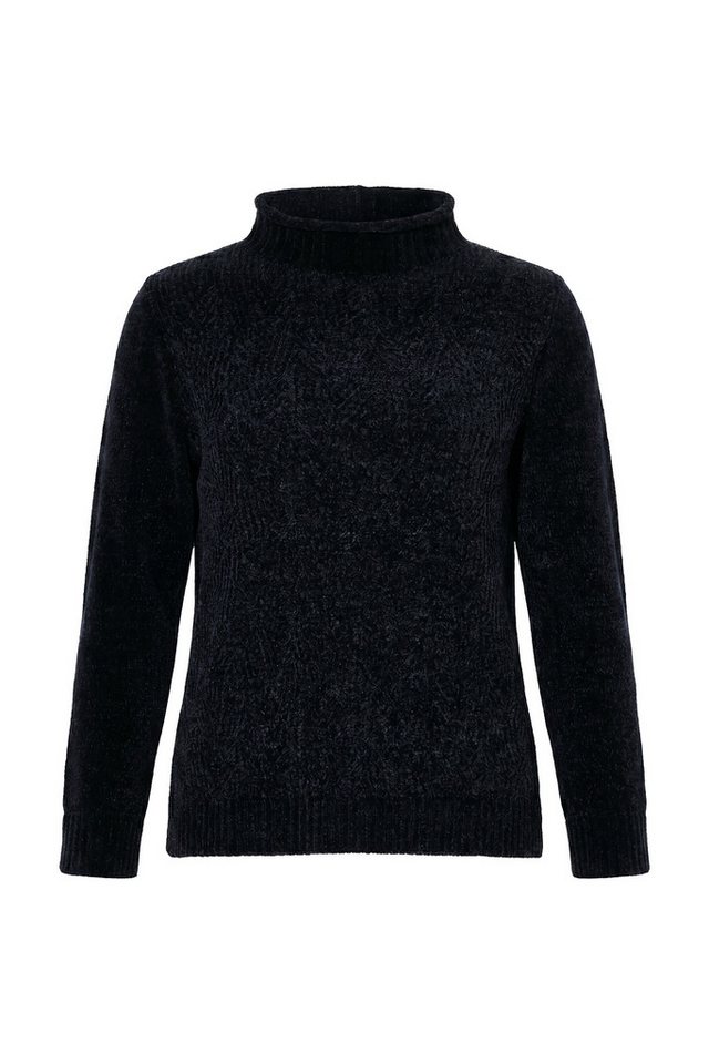 Ulla Popken Rollkragenpullover Pullover Chenille Rollkragen Langarm – Bild 2 von 4