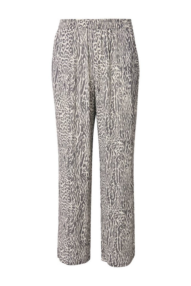 Ulla Popken Schlupfhose HoseRoseAnimaldruckweitesBeinElastikbund – Bild 2 von 4