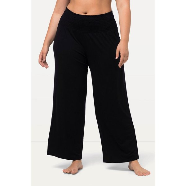Ulla Popken Schlupfhose Marlenehose weites Bein Jersey breiter Elastikbund Bestseller
