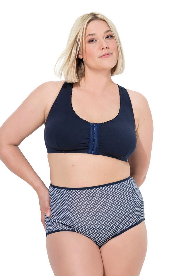 Ulla Popken Slip Maxislips 5er-Pack Muster/einfarbig High Waist – Bild 2 von 4