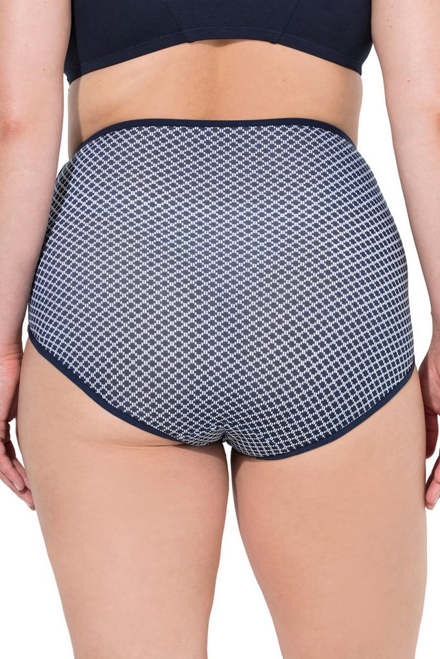Ulla Popken Slip Maxislips 5er-Pack Muster/einfarbig High Waist – Bild 3 von 4