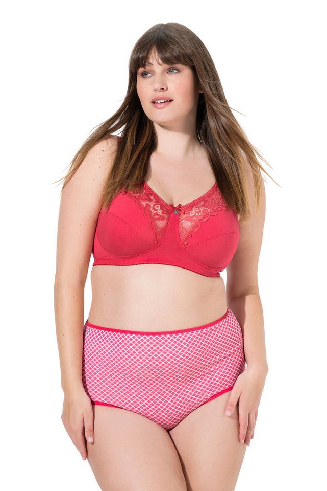 Ulla Popken Slip Maxislips 5er-Pack Muster/einfarbig High Waist – Bild 2 von 4