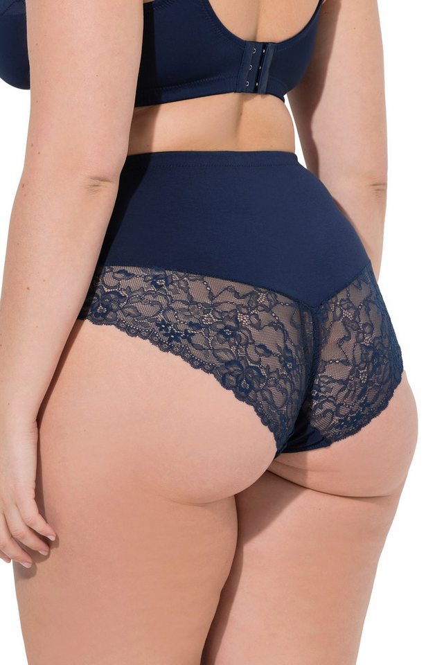 Ulla Popken Slip Midislips 2er-Pack seitlicher Spitzeneinsatz – Bild 3 von 4