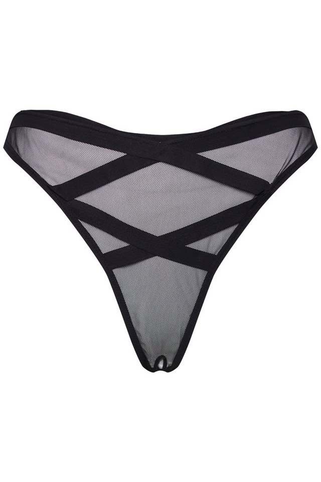 Ulla Popken Slip String Mesh Kreuzoptik – Bild 3 von 5