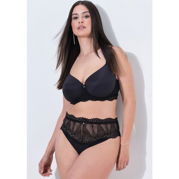 Ulla Popken Slip TruYou Strings 3er-Pack Spitzenbund