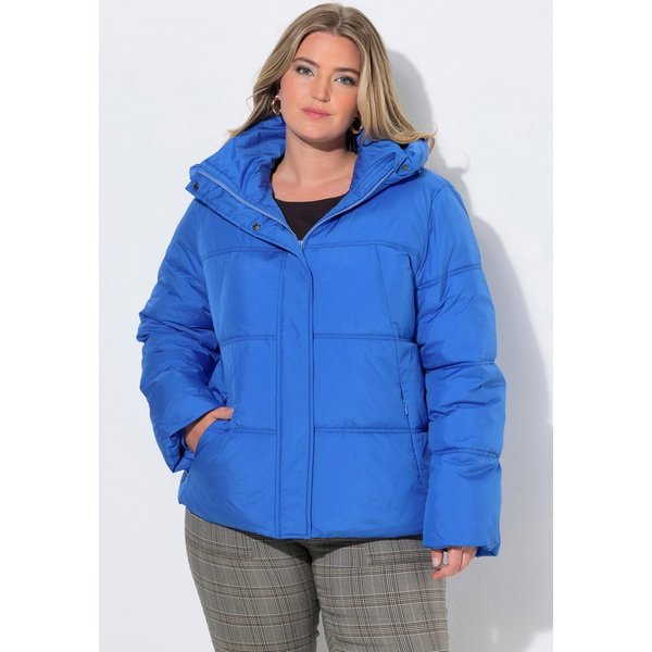 Ulla Popken Steppjacke HYPRAR Steppjacke Oversized Kapuze Zipptaschen
