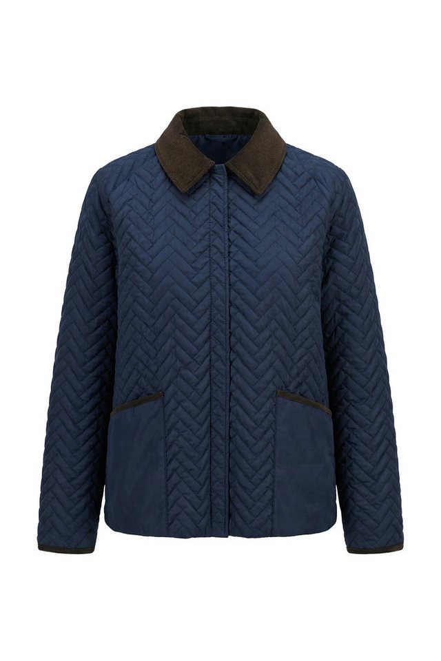 Ulla Popken Steppjacke HYPRAR Steppjacke wasserabweisend Cordkragen – Bild 2 von 4