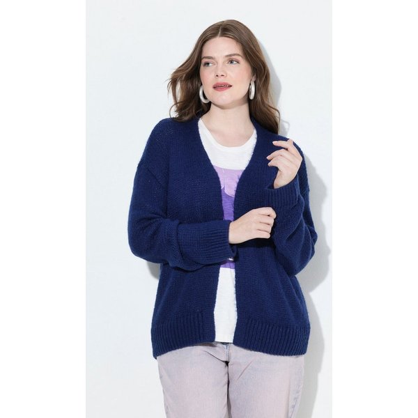 Ulla Popken Strickjacke Strickjacke kurz oversized offene Jacke Wollanteil