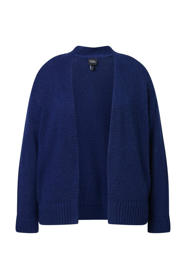 Ulla Popken Strickjacke Strickjacke kurz oversized offene Jacke Wollanteil – Bild 2 von 4