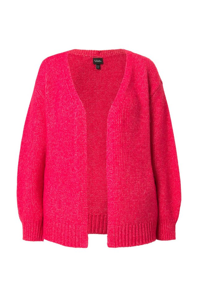Ulla Popken Strickjacke Strickjacke offene Form Langarm recycelt – Bild 2 von 4