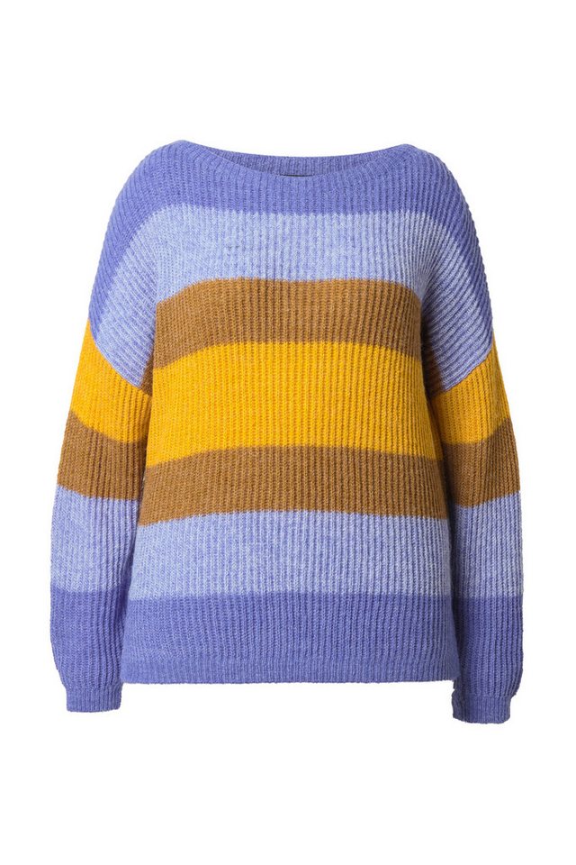 Ulla Popken Strickpullover Pullover Farbverlauf Oversized Rundhals Langarm – Bild 2 von 4