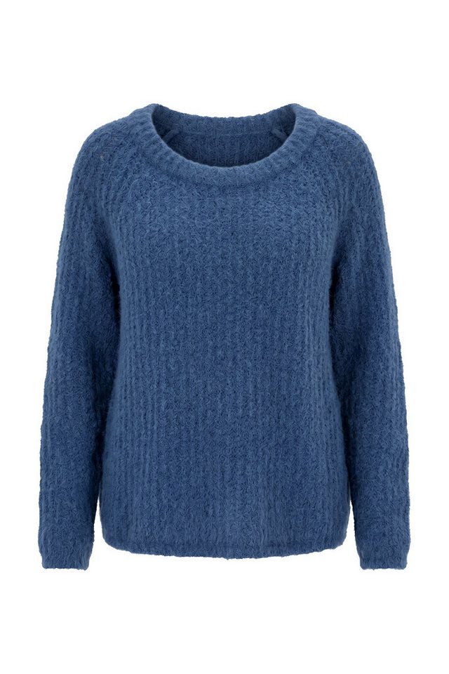 Ulla Popken Strickpullover Pullover Rollkanten Rundhals Langarm – Bild 2 von 4