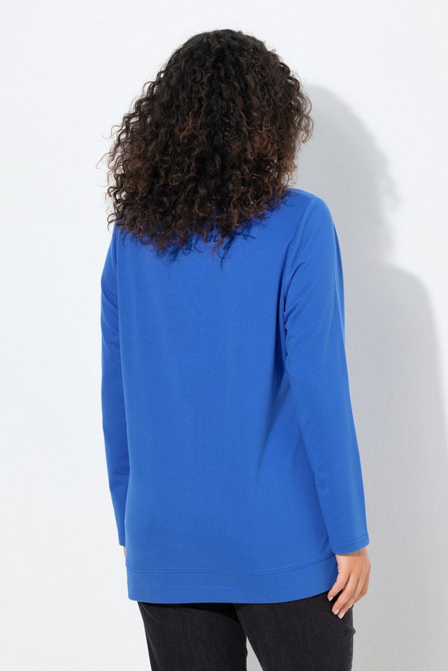 Ulla Popken Sweatshirt Sweatshirt Herz Stehkragen Langarm – Bild 3 von 4