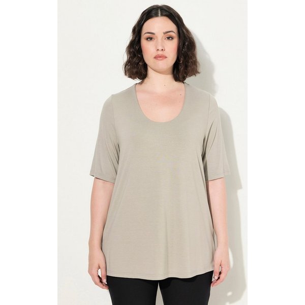 Ulla Popken T-Shirt Shirt 1/2 Arm Doublelayer