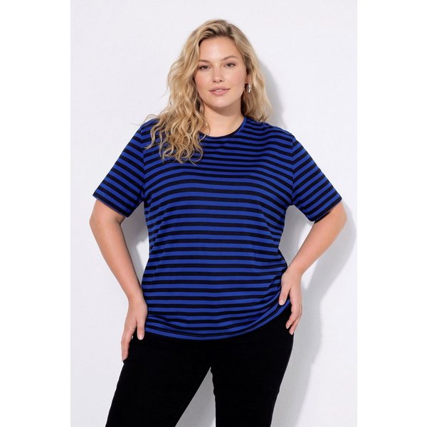 Ulla Popken T-Shirt Ringelshirt Relaxed Halbarm