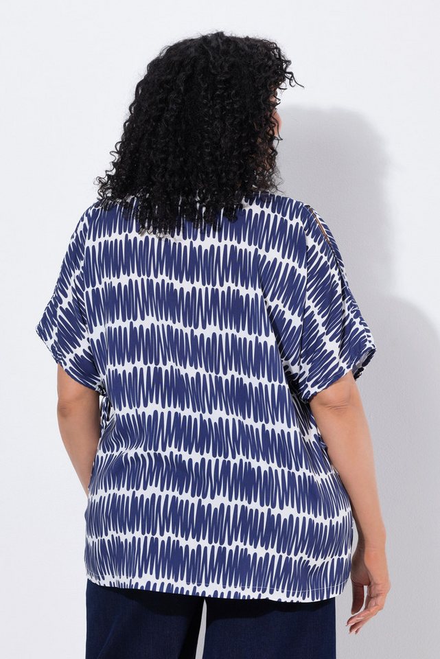 Ulla Popken Tunika Bluse Oversized U-Boot-Ausschnitt Halbarm – Bild 3 von 4