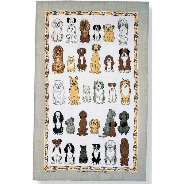Ulster Weavers Geschirrtuch Dogs Arrived, (Set, 1-tlg., 1-teilig), 100% Baumwolle 48x74cm Küchentuch