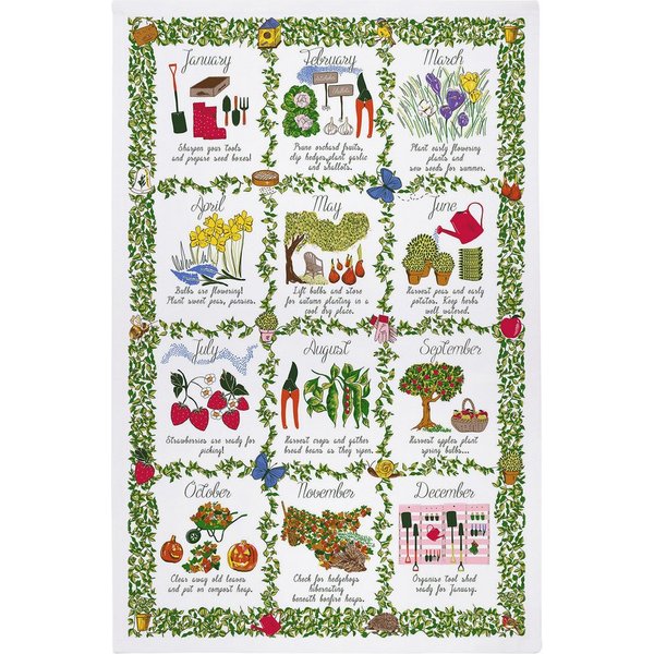 Ulster Weavers Geschirrtuch Gardeners Calendar, (1-tlg., 1-teilig), 100% Baumwolle 48x74cm Küchentuch