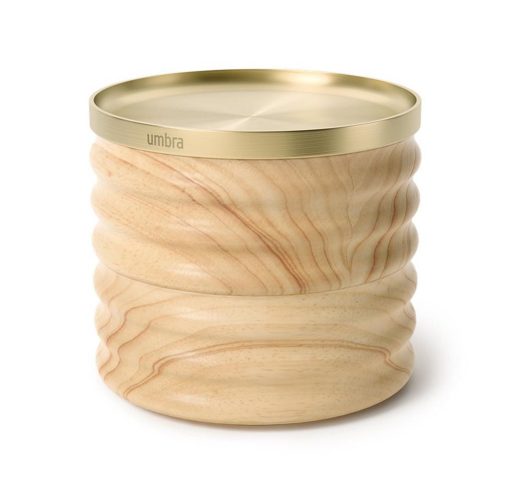 Umbra Aufbewahrungsbox Tesora, aus Holz, 13cm, stapelbare Schmuckdose – Bild 2 von 5